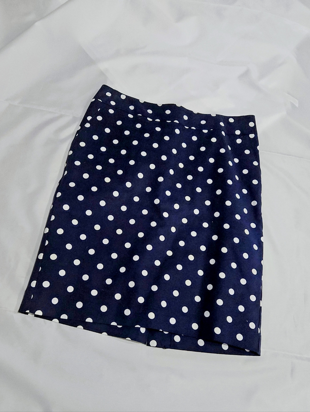 Womens Polka Dot NavyPencil Skirt Size 6